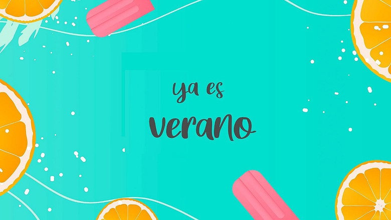 Ya es verano backdrop 2