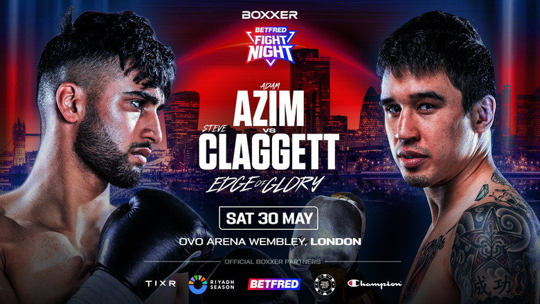 Adam Azim vs. Steve Claggett backdrop 1