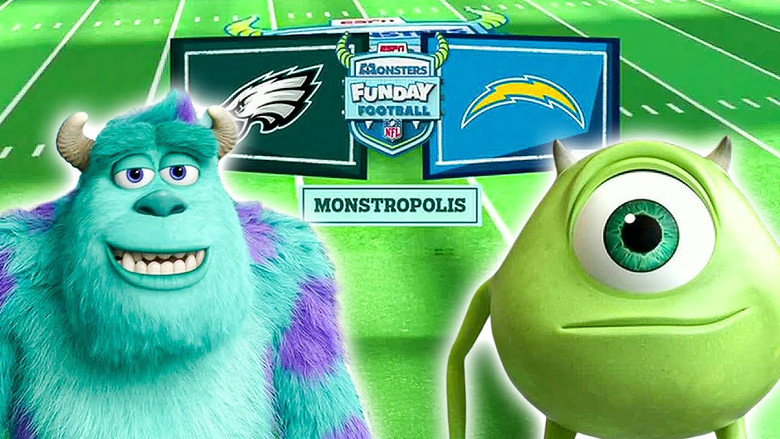 Monsters Funday Football backdrop 1