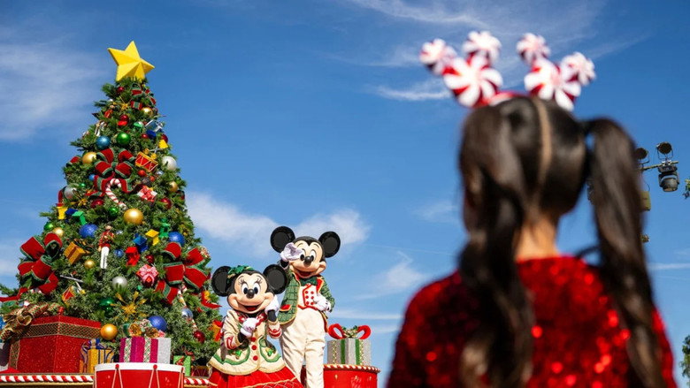 Disney Parks Magical Christmas Day Parade backdrop 2