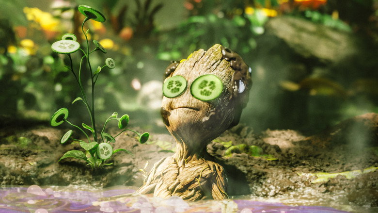 Groot Takes a Bath backdrop 4