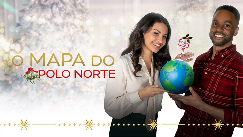 Maps and Mistletoe backdrop 6