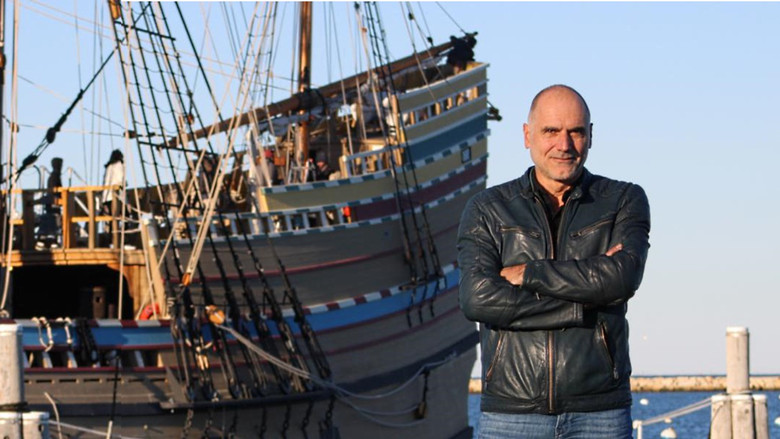In het kielzog van de Mayflower backdrop 1
