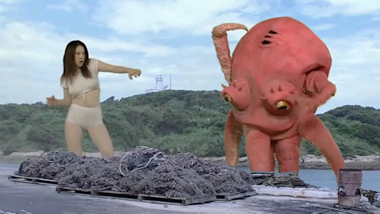 Giant Woman vs. Big Octopus backdrop 1
