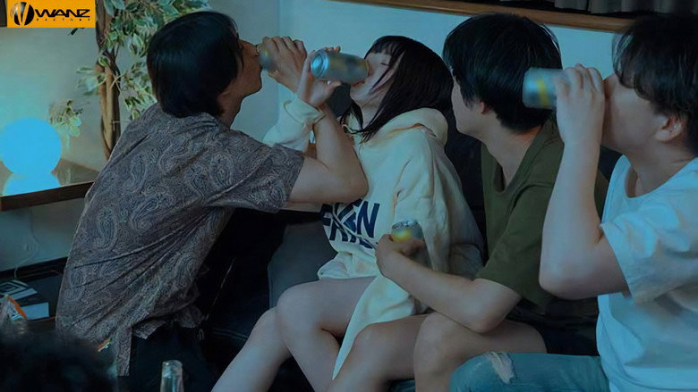 WAAA-443 I'm a virgin and gloomy guy, but when I see the busty girl I had a crush on get drunk and creampied by some horny guys at a club party, I get a depressed erection... Himari Kosaka backdrop 1