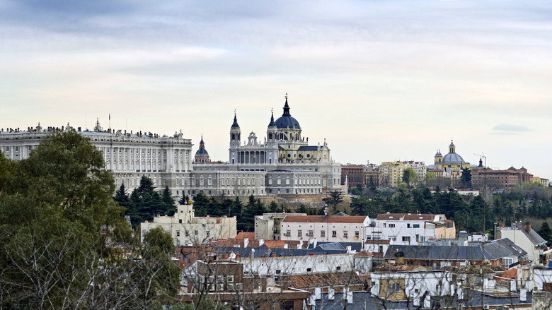 Madrid from the sky backdrop 2