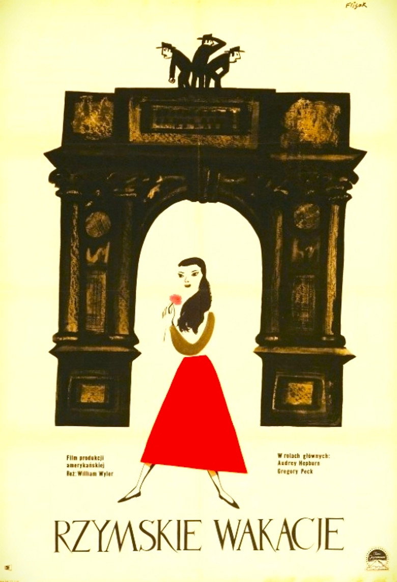 Plakat filmu Rzymskie wakacje