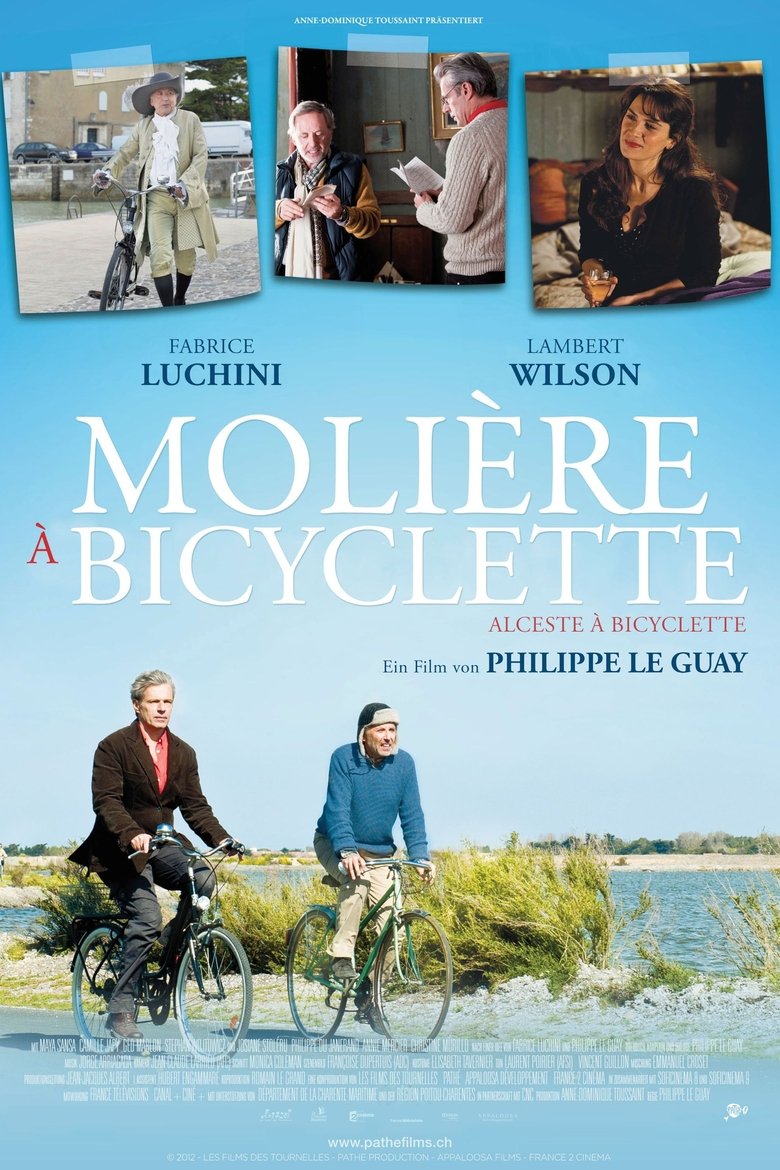 Molière auf dem Fahrrad poster