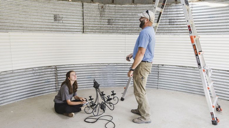 Still image for Building Outside the Lines season 1 episode 5: Grain Bin Backyard BBQ Retreat