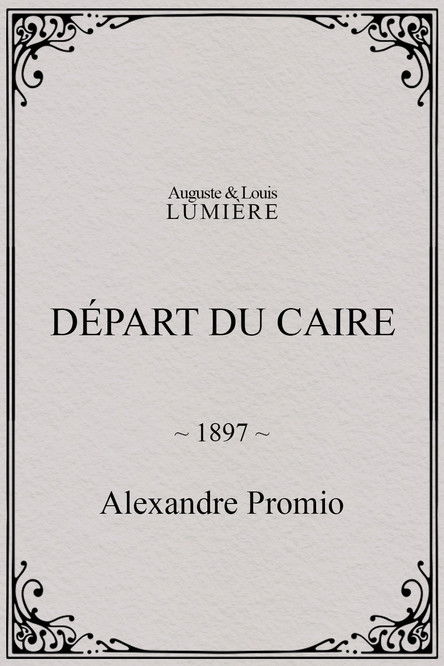 Départ du Caire poster