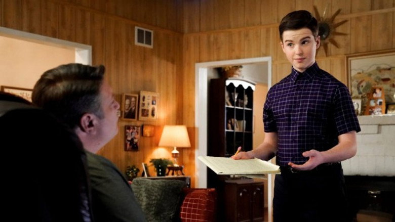 Young Sheldon S06E02 — Future Worf and the Margarita of the South Pacific episode still