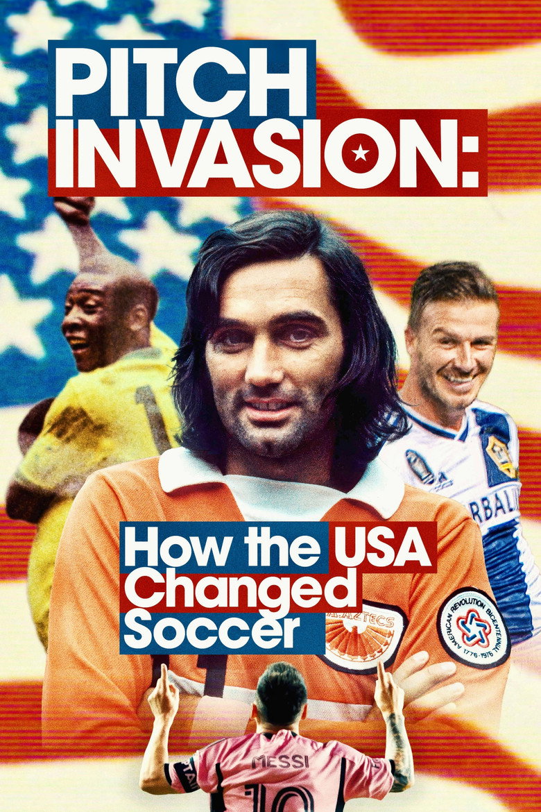 Official poster for Pitch Invasion: How the USA Changed Football