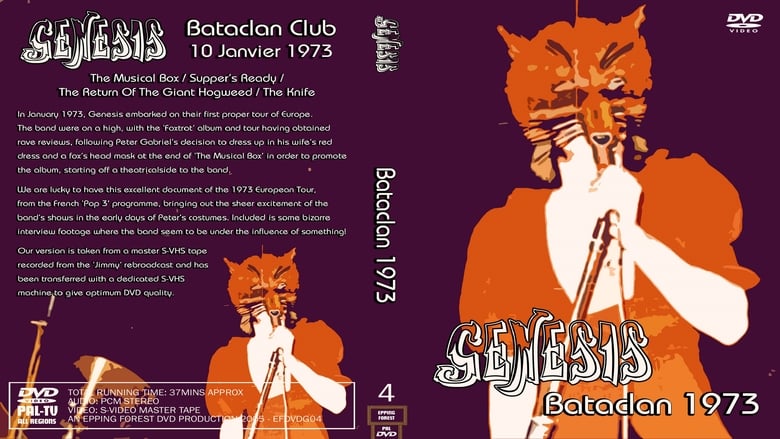 Genesis - Live at Bataclan movie poster