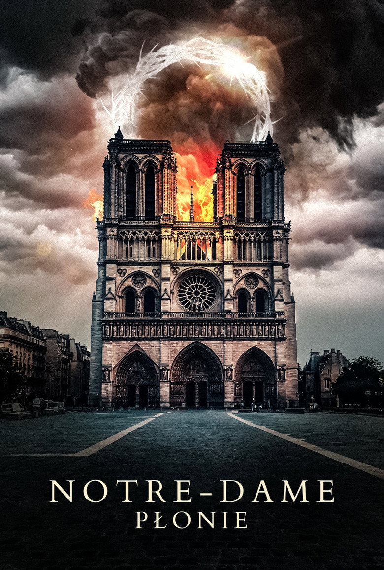 Plakat filmu Notre-Dame płonie