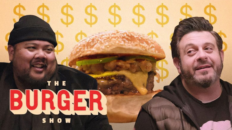 Still image for The Burger Show season 1 episode 1: The Ultimate Expensive Burger Tasting with Adam Richman Still image for The Burger Show season 1 episode 1: The Ultimate Expensive Burger Tasting with Adam Richman