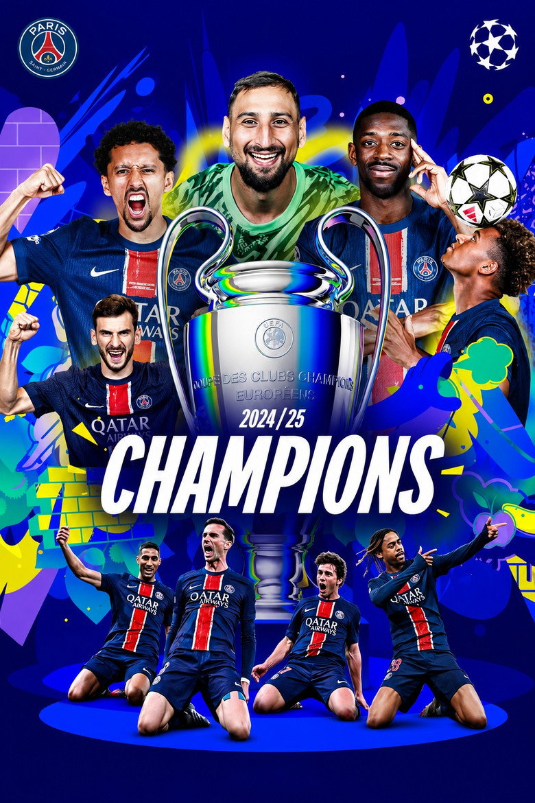 Official poster for UEFA Champions League 2024-2025 (PSG)