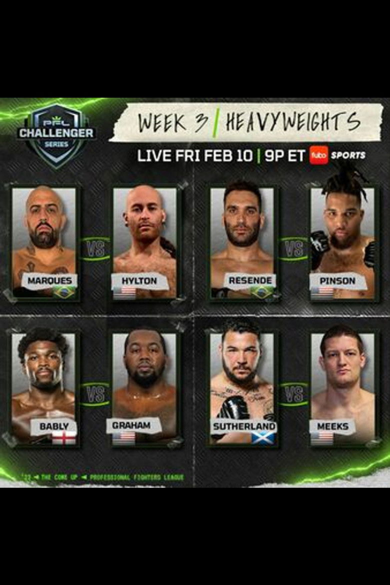 Imatge de PFL 2023 Challenger Series: Week 3/Heavyweights - Marques vs. Hylton