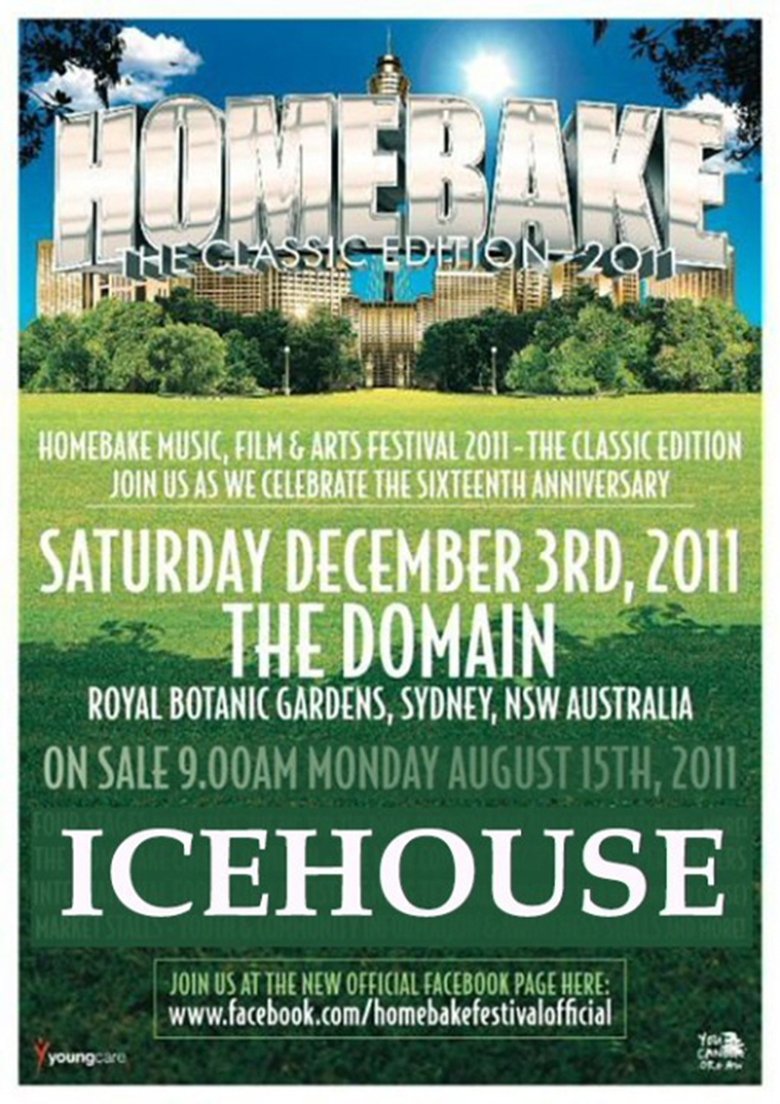 Icehouse Plays Homebake main poster