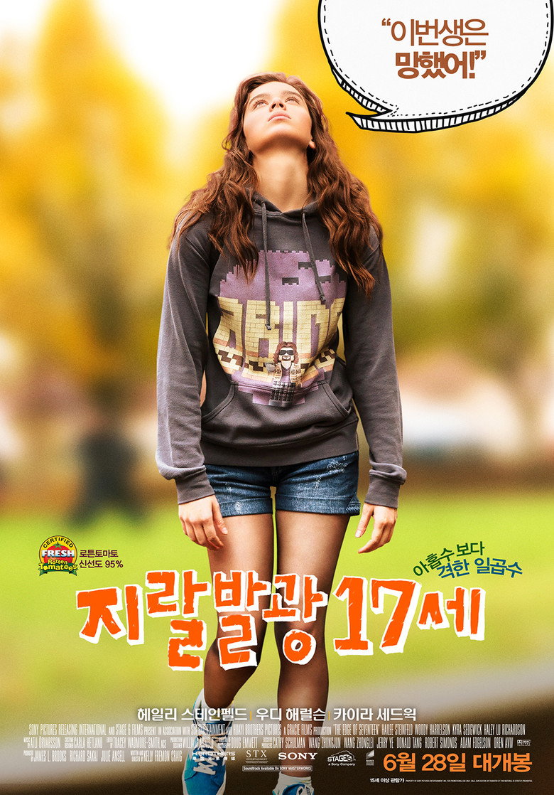 지랄발광 17세(The Edge of Seventeen) poster