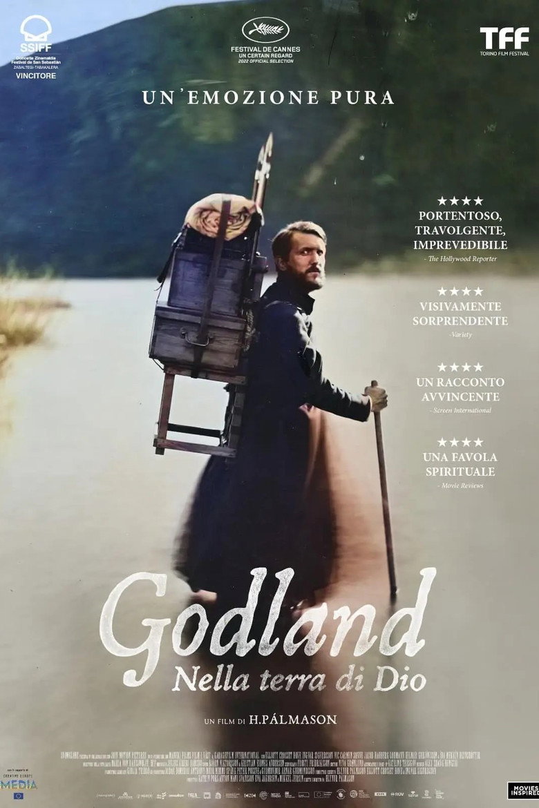Copertina di Godland - Nella terra di Dio