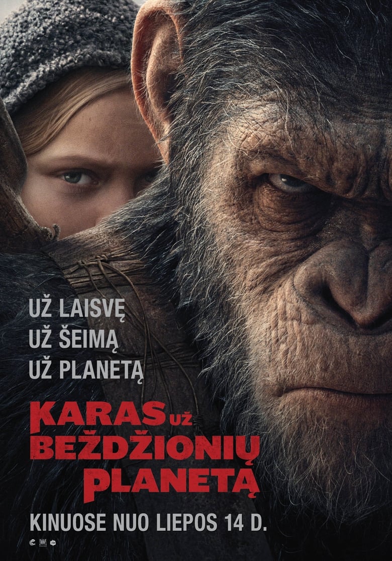 Karas už beždžionių planetą (2017)