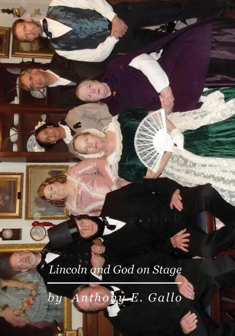 Lincoln and God on Stage background