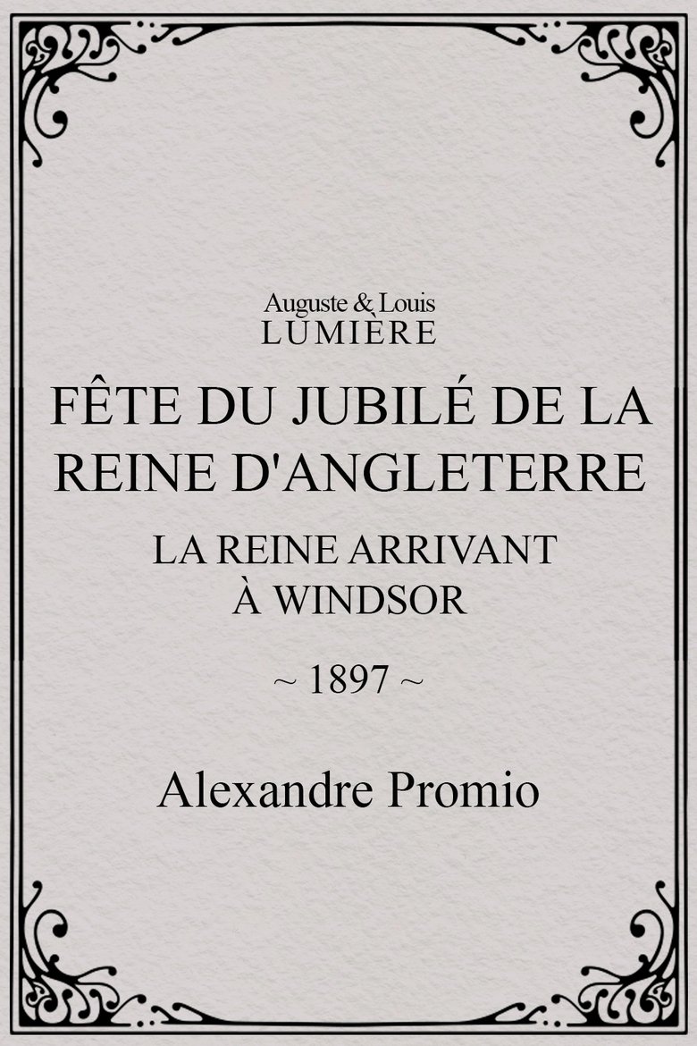 Fête du jubilé de la reine d'Angleterre : la reine arrivant à Windsor main poster