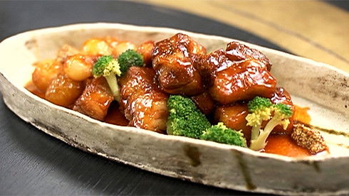 Still image for Dining with the Chef season 1 episode 19: Rika's TOKYO CUISINE: Nabe hot-pot: Shrimp and Chicken meatballs, Cucumber and Egoma Salad with Sesame Oil Dressing