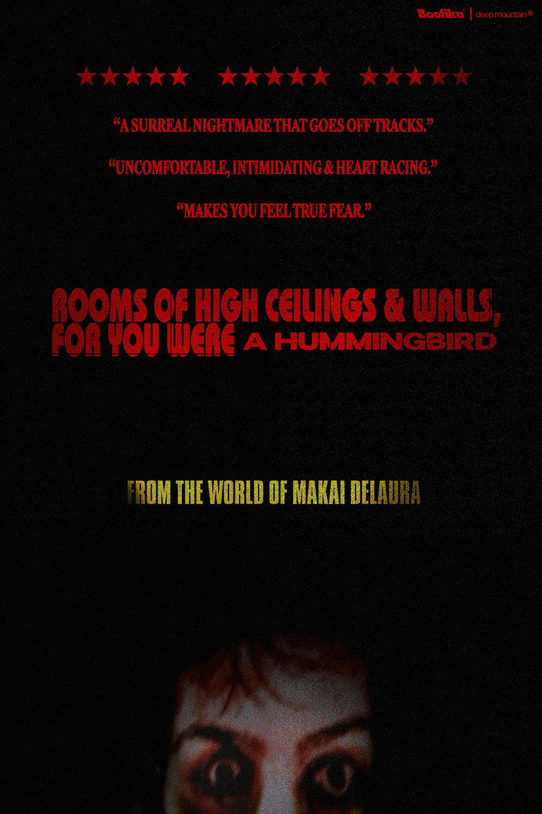 Rooms of High Ceilings & Walls, For You Were a Hummingbird. poster