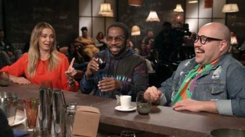 Still image for Que História é Essa, Porchat? season 1 episode 16: Lázaro Ramos, Mônica Martelli and Tiago Abravanel