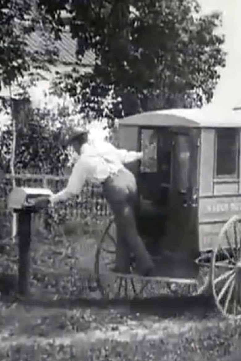 Rural Wagon Delivering Mail, U.S.P.O. background