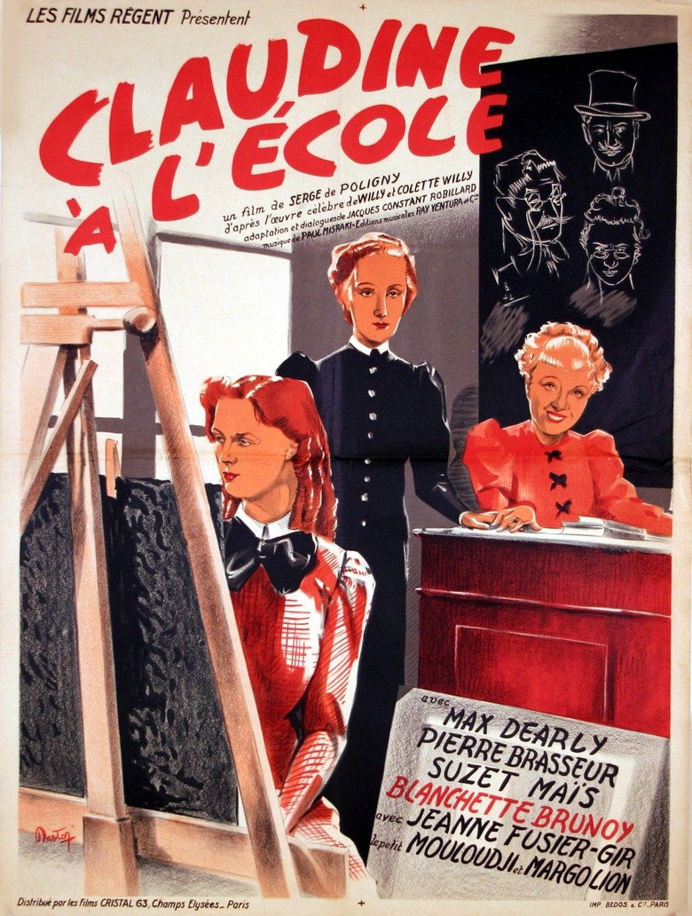 Affiche de CLAUDINE À L'ÉCOLE