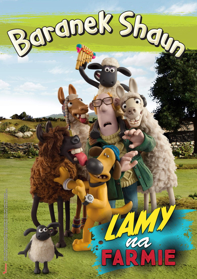 Plakat filmu Baranek Shaun: Lamy na farmie