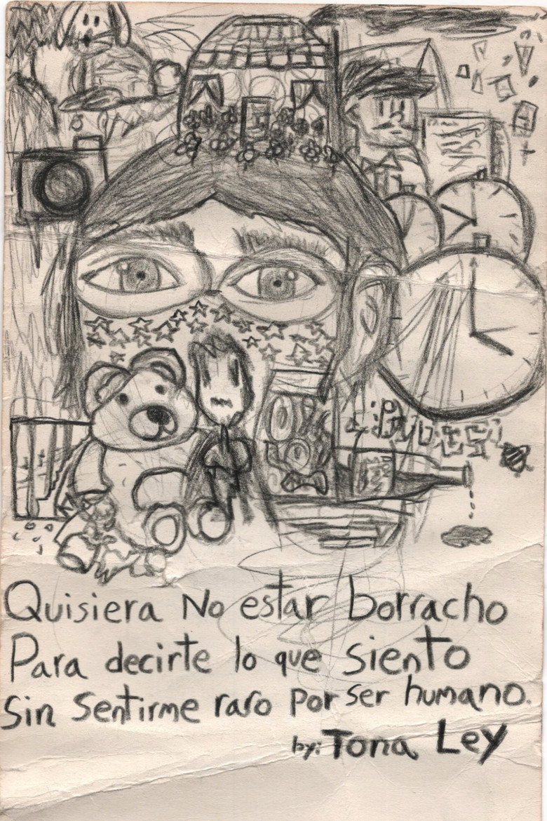 Imatge de Quisiera no estar borracho para decirte lo que siento sin sentirme raro por ser humano