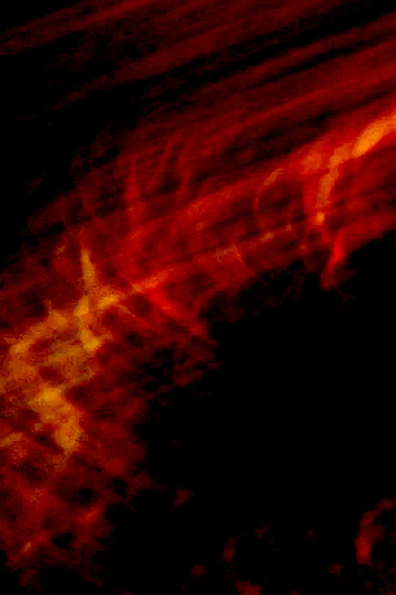 Imatge de dentro de la luz; un fuego