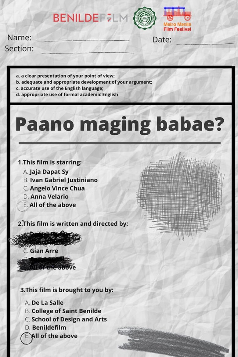 Paano Maging Babae? main poster