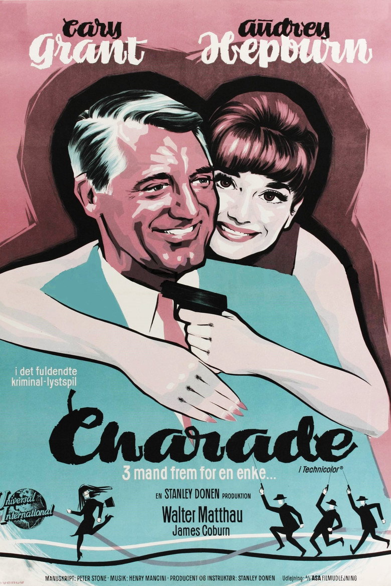 Filmplakat: Tre mand frem for en enke