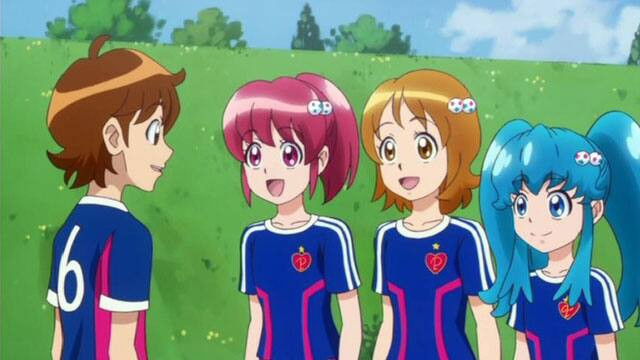 Still image for Happiness Charge Precure! season 1 episode 19: Soccer Showdown! Team PreCure Assembled! Still image for Happiness Charge Precure! season 1 episode 19: Soccer Showdown! Team PreCure Assembled!