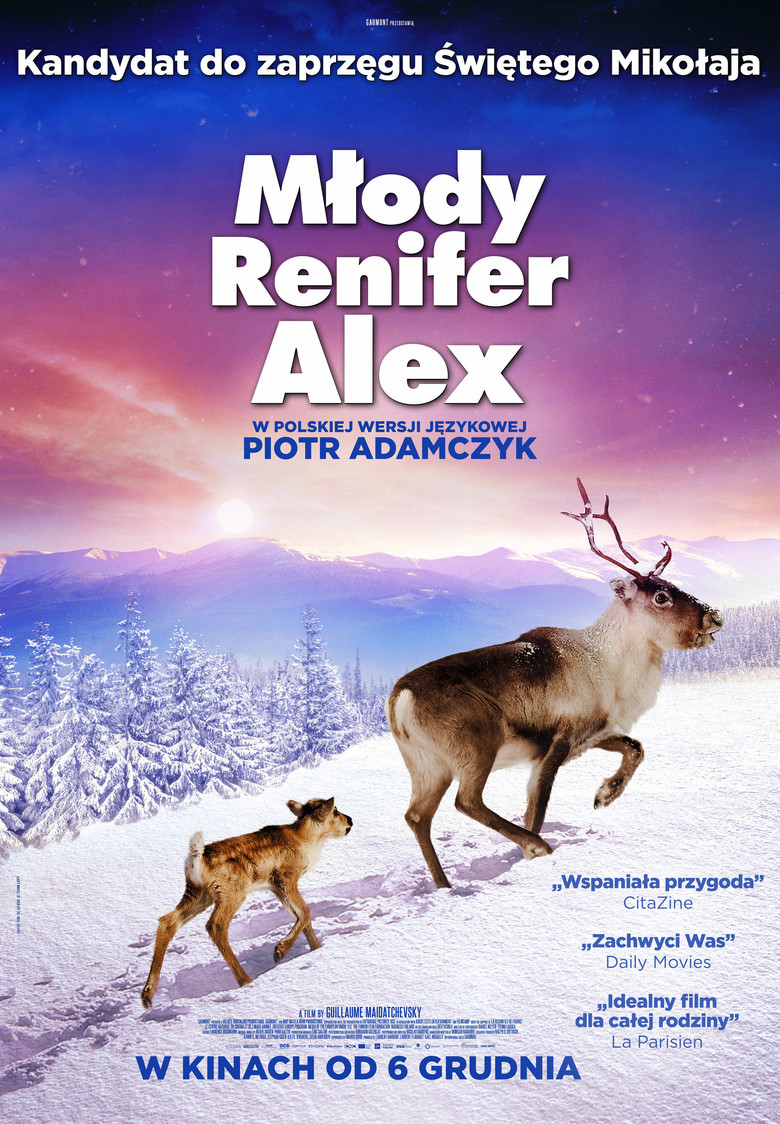 Plakat filmu Młody renifer Alex