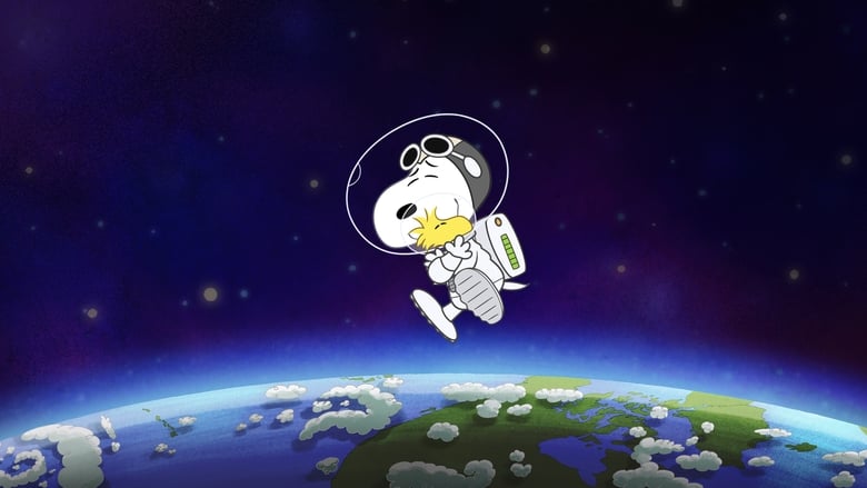 Snoopy in Space banner backdrop