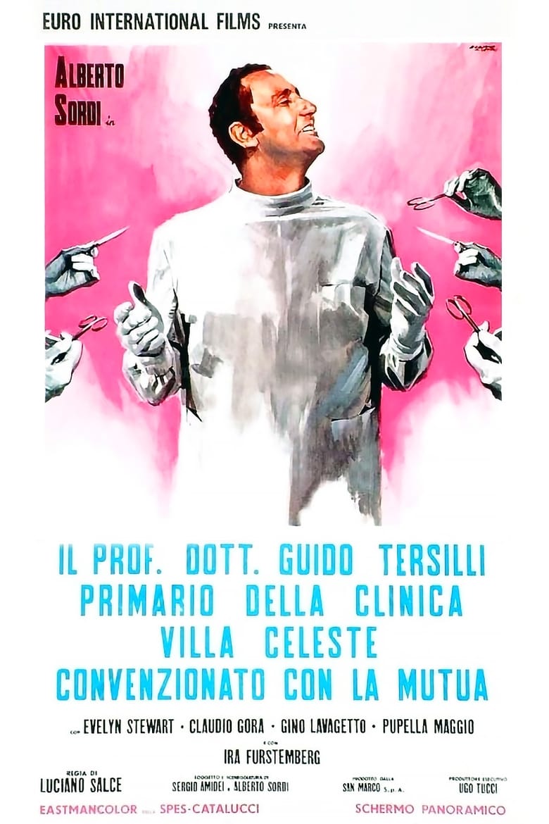Il Prof. Dott. Guido Tersilli primario della Clinica Villa Celeste convenzionata con la Mutua (1969)