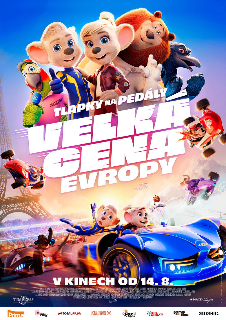 Plakát k filmu Tlapky na pedály: Velká cena Evropy