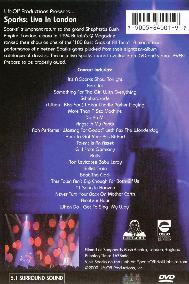 Imatge de Sparks - Live in London