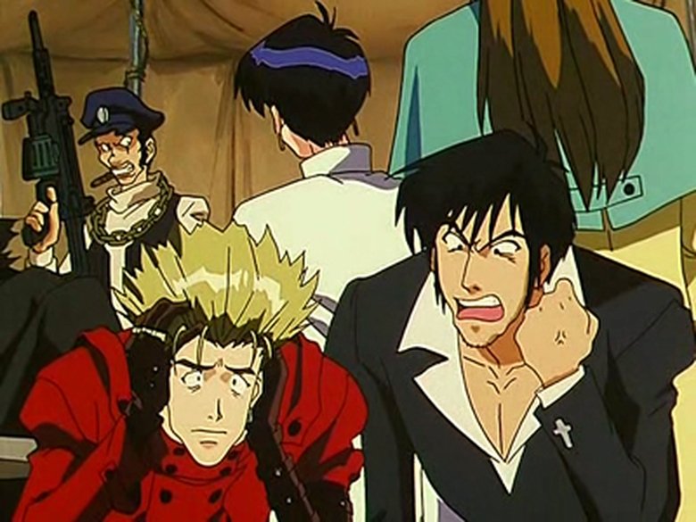 Still image for TRIGUN season 1 episode 10: Quick Draw Still image for TRIGUN season 1 episode 10: Quick Draw