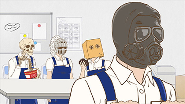 Still from Skull-face Bookseller Honda-san - Season 1 Episode 10