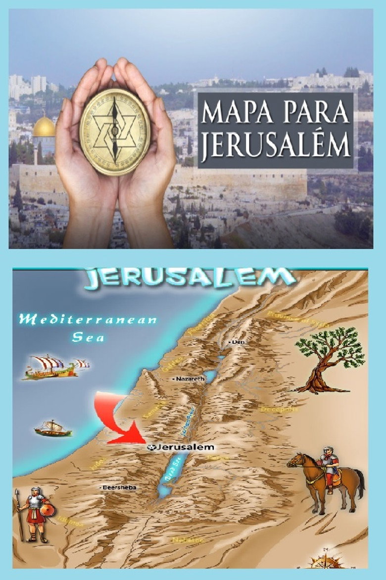Affiche ou illustration — Mapa Para Jerusalém