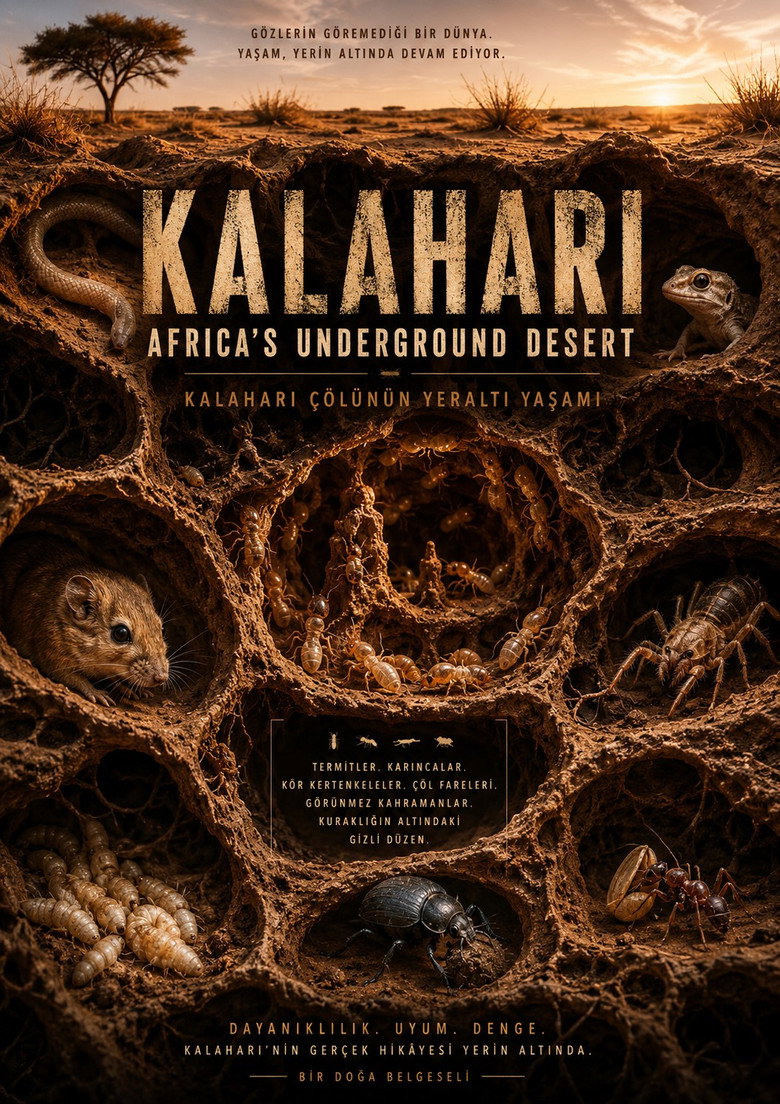 Official poster for Kalahari – Africa's Underground Desert