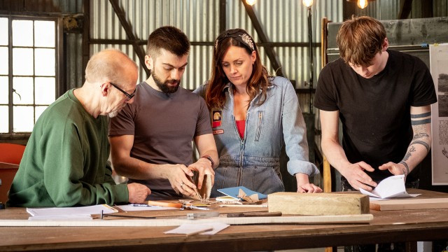 Still image for Masters Of Reinvention season 1 episode 1: Camping Trailer and Two-Seater Toboggan Still image for Masters Of Reinvention season 1 episode 1: Camping Trailer and Two-Seater Toboggan