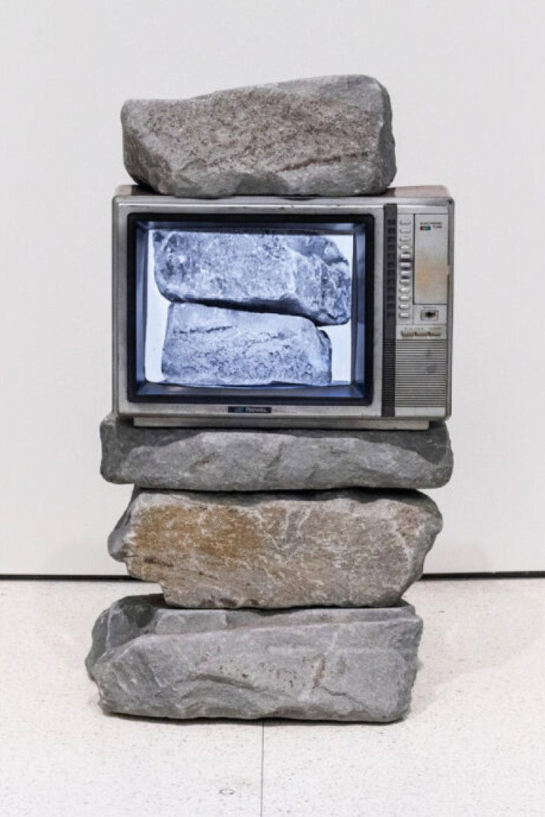 Untitled (TV Stone Tower) background