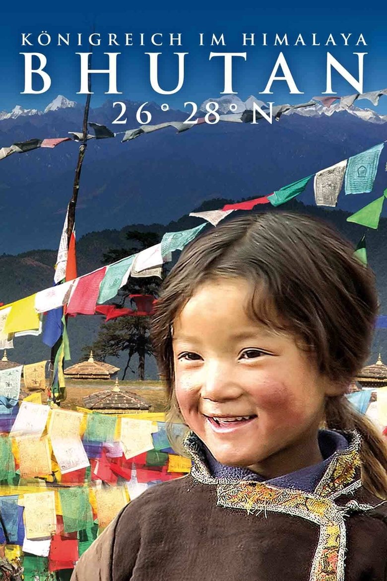 Bhutan 26° 28° N - Königreich im Himalaya poster